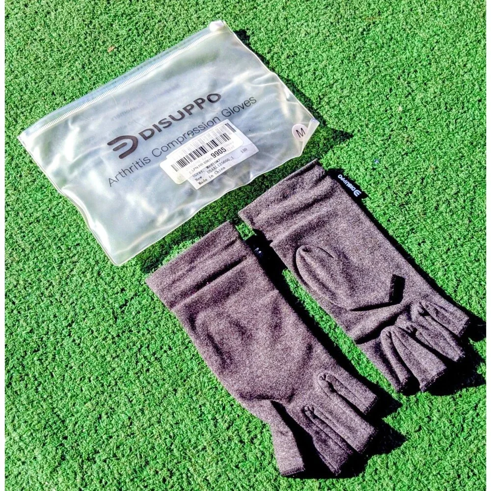 Disuppo Arthritis Relief Compression Adult Unisex Medium Open-Finger Gloves NWT